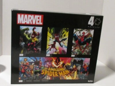 Rompecabezas Buffalo Games 4 en 1 Spider-man sellados Foto 1 de 3