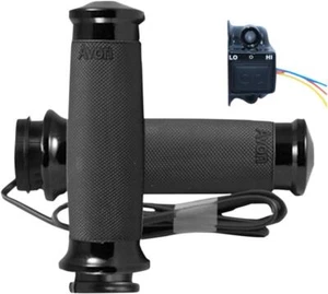 Avon Custom Contour Heated Grips For Harley Davidson FLDE 1750 2018-2020 Black - Picture 1 of 1