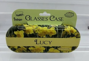 New Women’s Daffodils Glasses Case & Personal Name ‘Lucy’ (Cannot Customise) - Picture 1 of 6