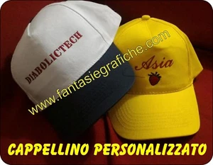 Cappellino cappello RICAMATO personalizzato stampato RICAMO - Foto 1 di 1