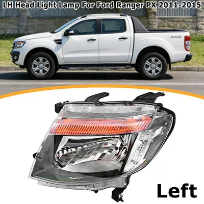 LH Left Hand Head Light Front Lamp (XLT Chrome) For Ford Ranger PX 2011~2015 AU - image 1 of 4