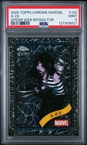 2025 Topps Chrome Marvel X-23 Spider Web Refractor /399 PSA 10 - Picture 1 of 1