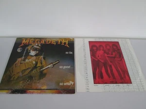 VINTAGE 1988 MEGADEATH VINYL ALBUM SO FAR SO GOOD SO WHAT! CAPITOL RECORDS - Picture 1 of 9