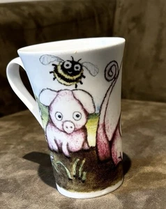 Vintage ELEGANCE Fine BONE CHINA Pig 🐷- COFFEE CUP Mug MADE IN ENGLAND 1996 - Picture 1 of 3