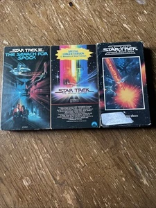 Star Trek: The Motion Picture, Search For Spock , The Undiscovered Country VHS - Picture 1 of 3