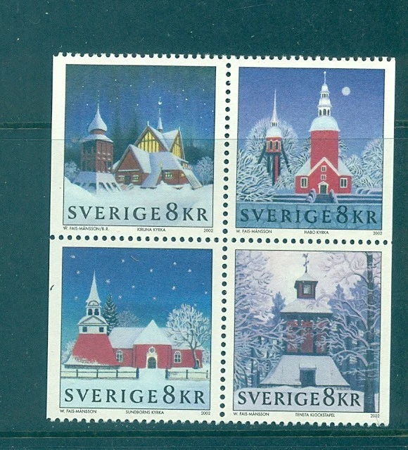 Sweden - Sc# 2450. 2002 Churches. MNH $11.80. - Image 1 of 1