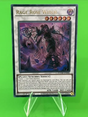 Yu-Gi-Oh Doom Of Dimensions Rage Rose Witch Ultra Rare DOOD-EN040 NM!!! - Image 1 of 4