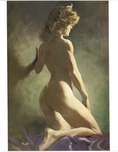 Frank Frazetta Kunstdruck - AKT Peacock Press / Bantam 1985 - Bild 1 von 1