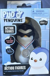 NEU Pudgy Penguins Actionfigur mit Sonnenbrille/Medaille Serie 2 - Bild 1 von 4