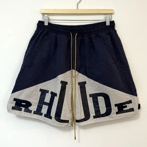 Rhude Colorblock Logo Kordelzug "marine/creme" Yachting Shorts $ 495 UVP - XL - Bild 1 von 6