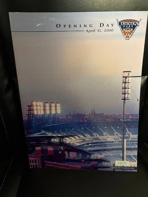 Detroit Tigers Comerica Park Opening Day Program 04/11/2000 embossed - Image 1 of 3