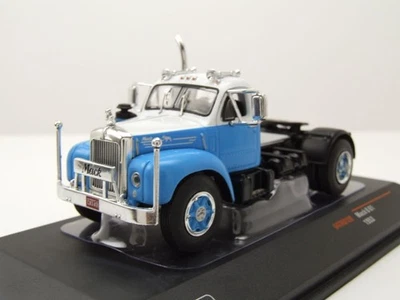 Mack B 61 Tracteur 1953 Bleu Blanc Ixo Models Voiture Miniature 1:64 - Photo 1/4