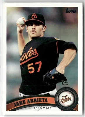 2011 TOPPS #393A JAKE ARRIETA BALTIMORE ORIOLES - Image 1 of 2