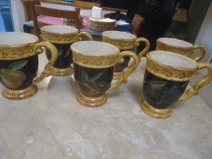 Set 6 Tazze Pompei 5" Certificate International Raymond Waite mai usate - Foto 1 di 7