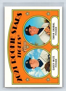 Rookie Stars Casey Mize / Tarik Skubal 2021 Topps Heritage #253 Tigers RC 3-15 - Bild 1 von 2
