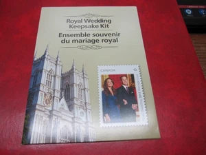 CANADAUnitrade# THE ROYAL WEDDING KEEPSAKE KIT, 2 POST CARDS + 2465B SOUVENIR - Picture 1 of 6