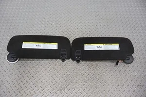 14-21 Jeep Grand Cherokee Pair LH&RH Illuminated Sunvisors (Black Suede X6) - Picture 1 of 22