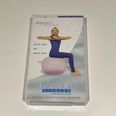 Balance Ball Fitness VHS Living Arts Beginner's Workout w/ Suzanne Deason Sealed - Image 1 of 4