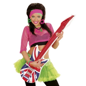 Deko Luftgitarre UK Rockstar Gitarre England aufblasbar Scherz Instrument Musik - Bild 1 von 2