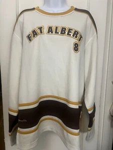 Vintage - FAT ALBERT AND THE GANG - Brown Jersey - Size XL Platinum FUBU - Picture 1 of 9