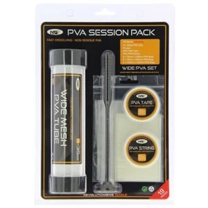 PVA bag set NGT 19pcs pack 35mm wide string PVA tape carp lining groundbait - Picture 1 of 4