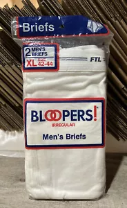 Slip uomo FTL Bloopers bianco cotone XL 42-44 biancheria intima 2 paia C6 - Foto 1 di 2