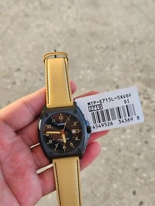 Casio MTP-E715L-5AVDF Men's Analog Watch – 10-Year Battery, Date Display, Brown - Picture 1 of 10