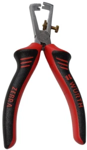 Würth® End Wire Insulation Stripping Pliers Multi-Component Grip ZEBRA - 160mm - Picture 1 of 8