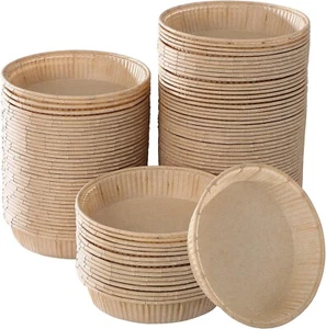 Hemoton 100pcs Paper Mini Tart Pans for Baking 4 Inch Mini Pie Pan Pie Tin Di... - Picture 1 of 8