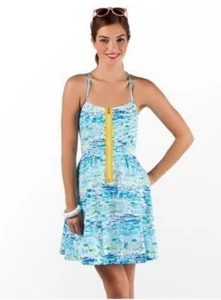 Lily Pulitzer Alexi High Tide Toile Dress Size 6 Blue - Picture 1 of 7