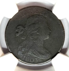 1803 Draped Bust Large Cent, NGC VF Details, Better Date Coin - Picture 1 of 3