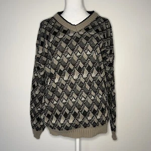 Vintage Hill & Archer Herbst Winter Pullover Opa Rautenstrick Preppy Academia - Bild 1 von 13