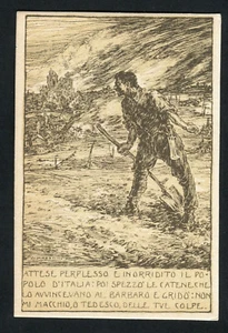 PRIMA GUERRA MUNDIAL - ITALIA - FRANQUICIA ILUSTRADA "ATTESE PERPLESSO.." (1513-127) - Imagen 1 de 2