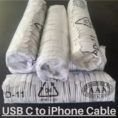 Wholesale Bulk 20W PD Fast Charger 3/6Ft For iPhone 11 12 13 14 USB Type C Cable - Image 1 of 4