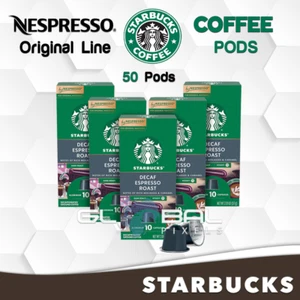 Starbucks by Nespresso Caffè 50 Cialde Capsule OriginalLine DECAFFE ESPRESSO TOSTATURA - Foto 1 di 2