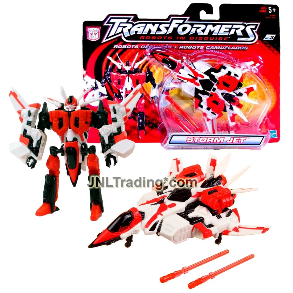 Year 2002 Transformers Robots In Disguise Combiners 6" Figure Autobot STORM JET - Image 1 of 1
