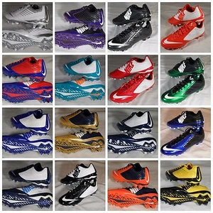 New Nike Vapor Speed Low & 3/4 2 TD Football Cleats Black Gold White Blue Red - Picture 1 of 18
