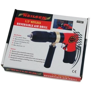 Air Drill 1/2” Keyless Chuck Reversible Side Handle (Genuine Neilsen CT1087) NEW - Picture 1 of 3