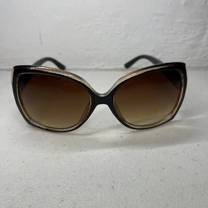 Jessica Simpson Oversized Sunglasses Crystal Brown Excellent J5234 Great! - Picture 1 of 6