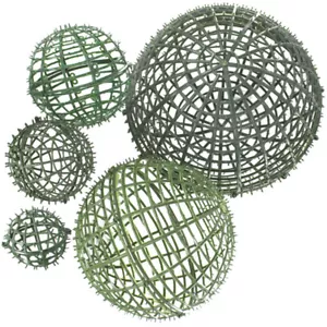 5PCS Porta Palline Erba Pianta Topiaria Poinsettia Ghirlanda Luci Cornice Fiori Globo - Foto 1 di 12