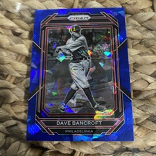 Dave Bancroft 2023 Panini Prizm Blue Cracked Ice