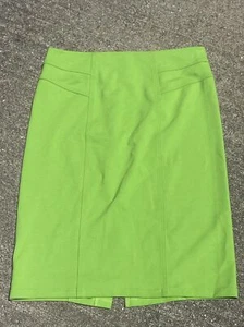 New York & Company Electric Lime Vibrant Fluorescent Green Skirt XL ❤️blt7m93 - Picture 1 of 6