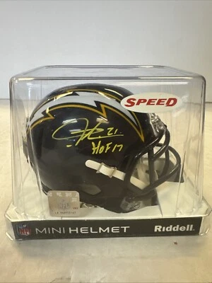 La Dainian Tomlinson Signed Mini–Helmet w/ INSC “HOF 17” & his Holo- Beckett COA - Image 1 of 4