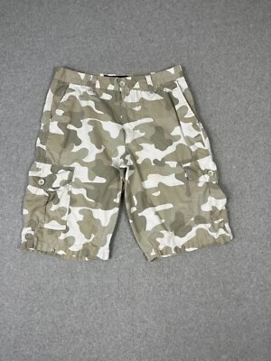 Pantalones Cortos Southpole Para Hombres 32 Beige Estampado Camuflaje Bolsillos Carga Utilidad Y2K Hip Hop Foto 1 de 4