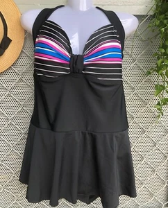 Swimsuits For Women One Piece Tummy Control Vintage Bathing Suits Retro Swimwear - Picture 1 of 20