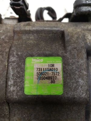 Used A/C Compressor fits: 2008 Subaru Forester from 01/11/07 Grade A - Image 1 of 4