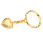 Photo Box Keychain Heart Shape Tray Rings Jewelry Gold Holder Fob