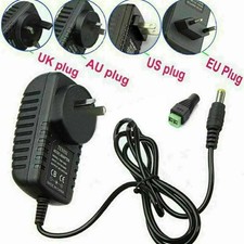 12V 2A AC/DC Power Supply Adapter Safety Charger For LED Strip CCTV Camera  UK