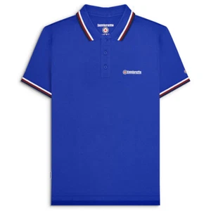 Lambretta Hombres Ocio Negocios Todos los Días Moda Manga Corta Top Polo Nuevo - Imagen 1 de 52