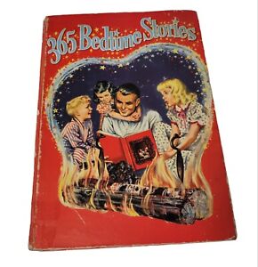 Vtg 40's Whitman 365 Bedtime Stories 1944 Hardcover Story Book Reading To Kids 